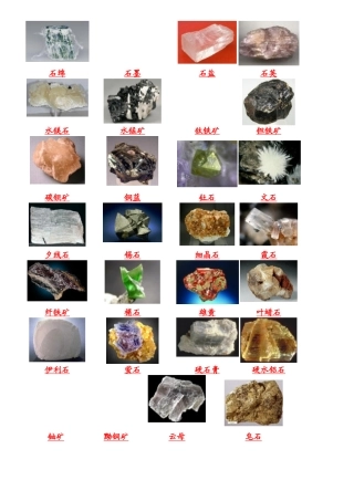 384种矿物与矿石标本