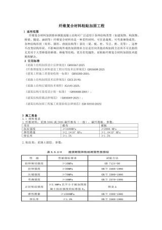 3纤维复合材料粘贴加固工程
