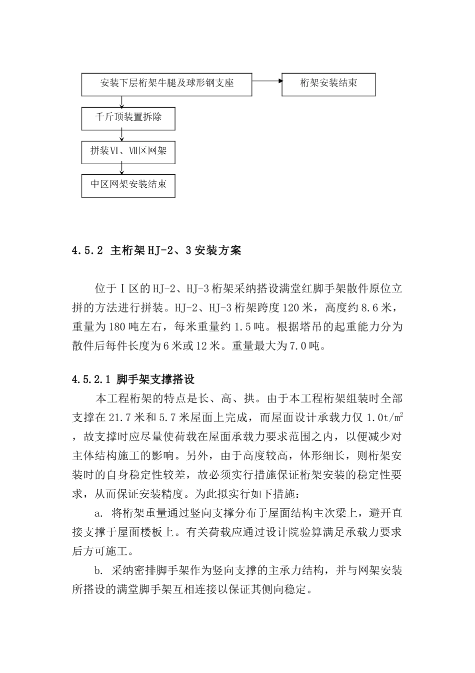 4.5-1区桁架组装施工_第2页