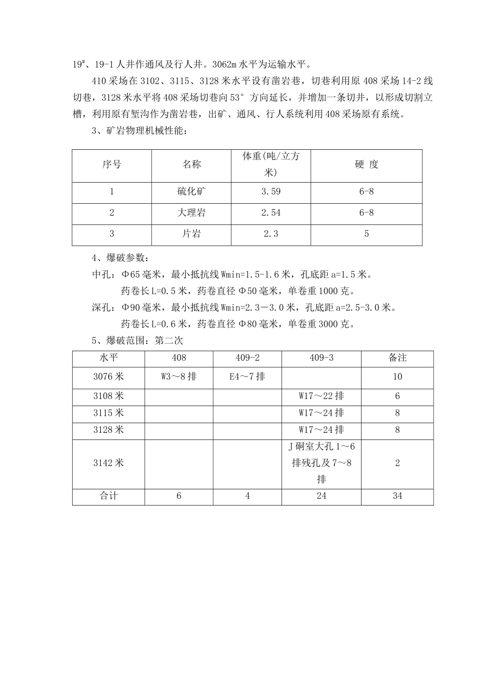 408、409、410采场间柱爆破设计书_第2页