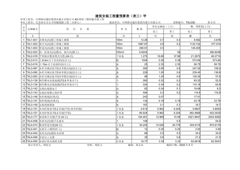 4G三期传输引接第七批预算_第3页