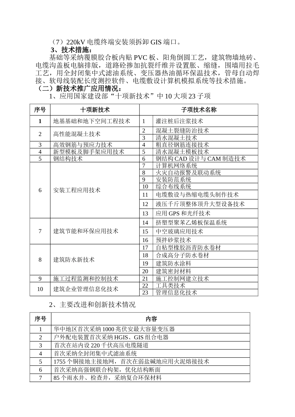 500kv变电站施工质量情况_第2页