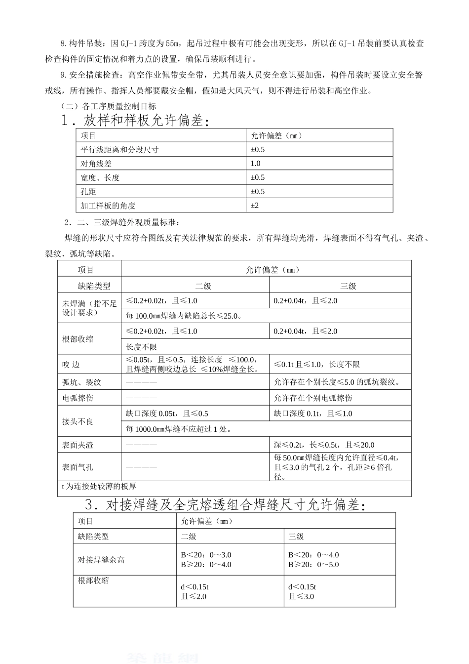 55米跨度刚架结构制作安装监理质控措施_第2页
