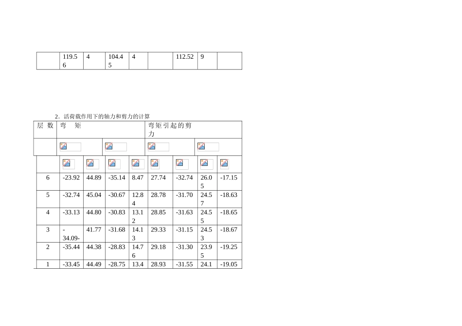 6柱的轴力和梁端剪力的计算6-secret_第2页