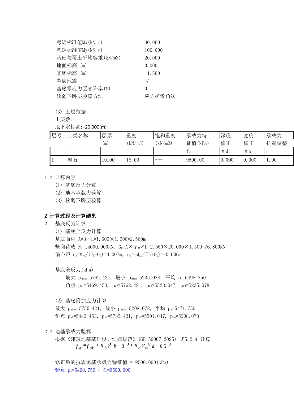 8#独立基础计算书_第2页