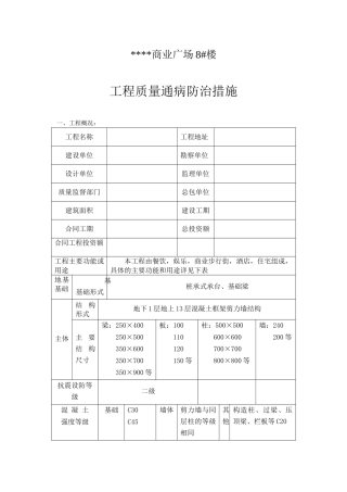 8#工程质量通病防治措施