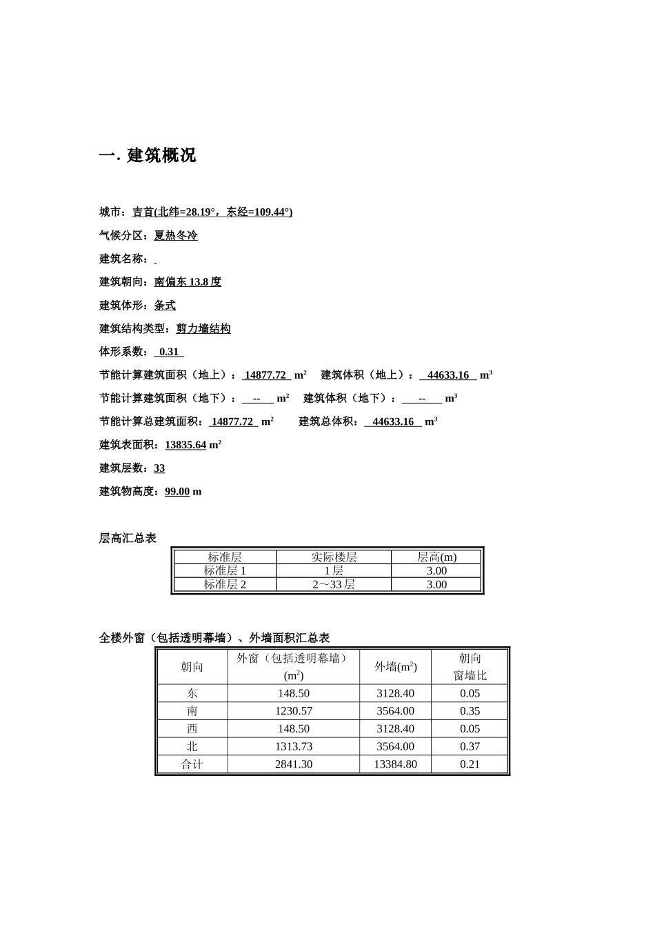 88#居住建筑规定性指标计算报告书_第3页