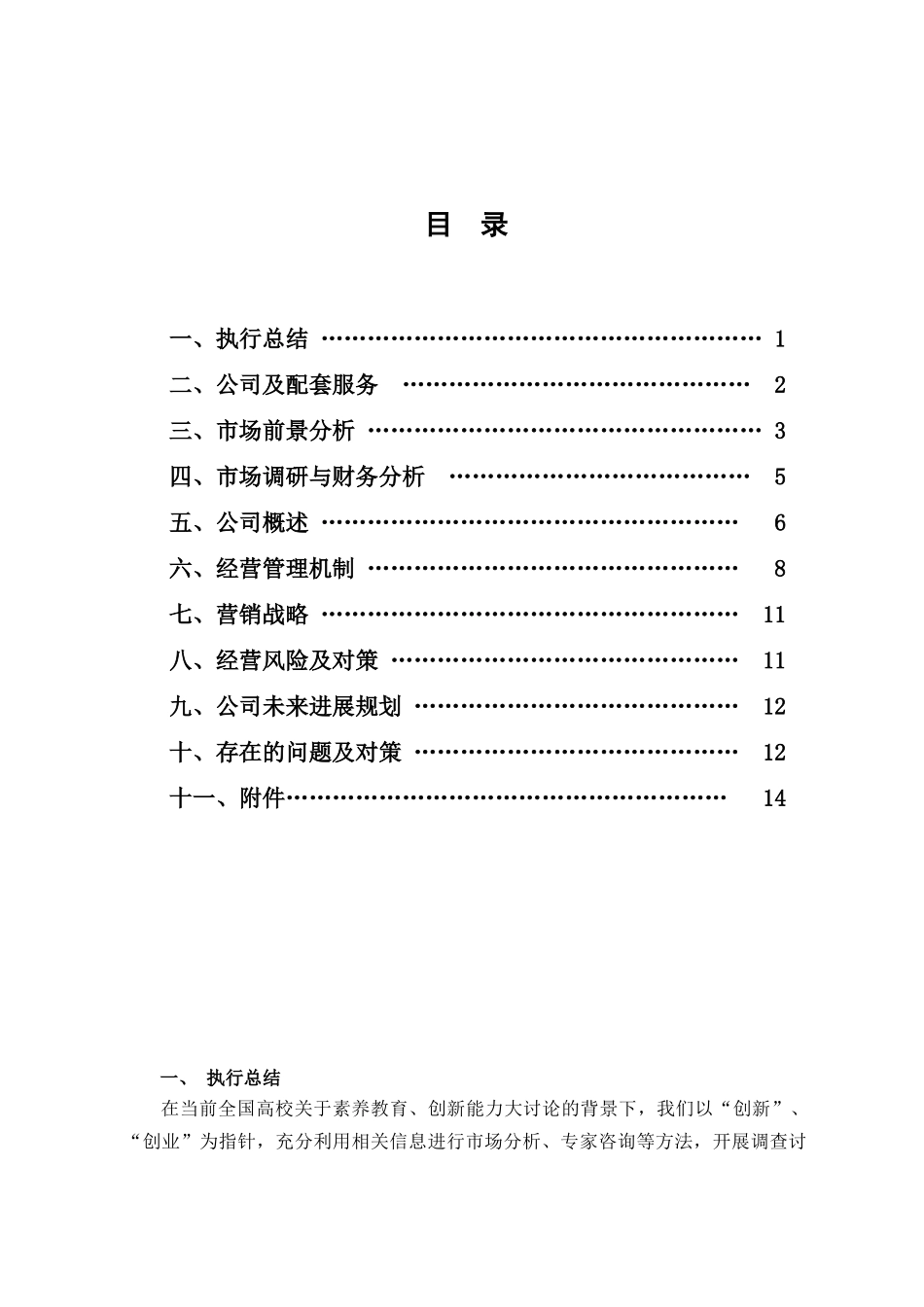 8绕绿旅游公司创业计划书_第2页