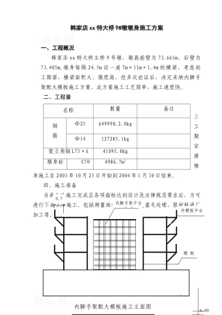 9#墩墩身施工方案