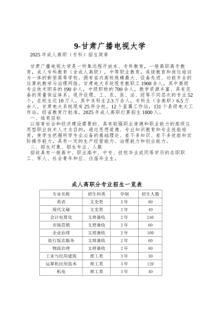 9-甘肃广播电视大学