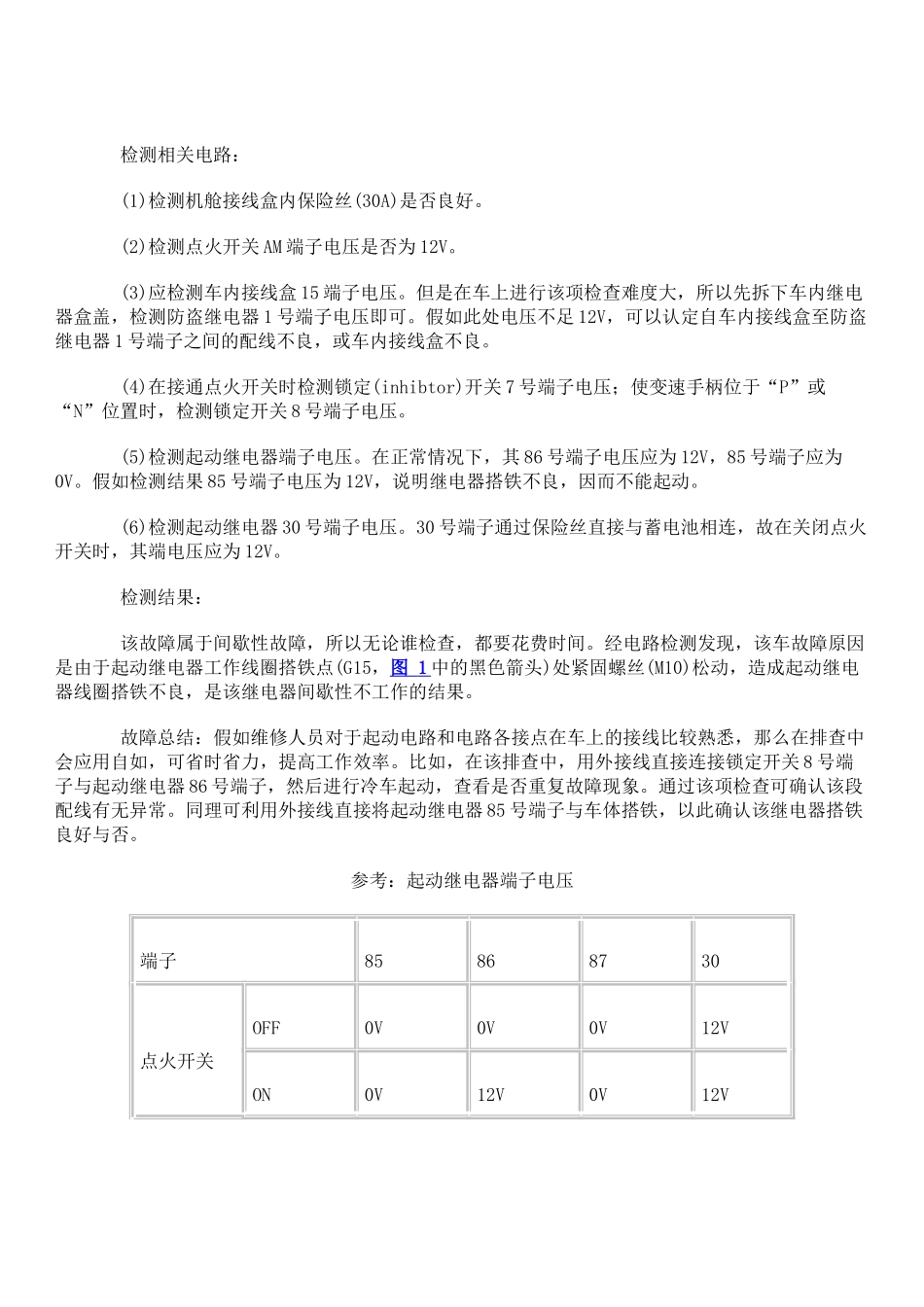 98款现代索那塔起动机间歇性停转_第2页