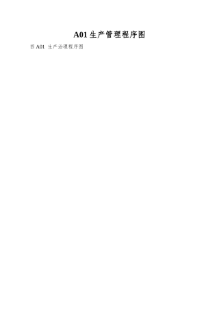 A01生产管理程序图