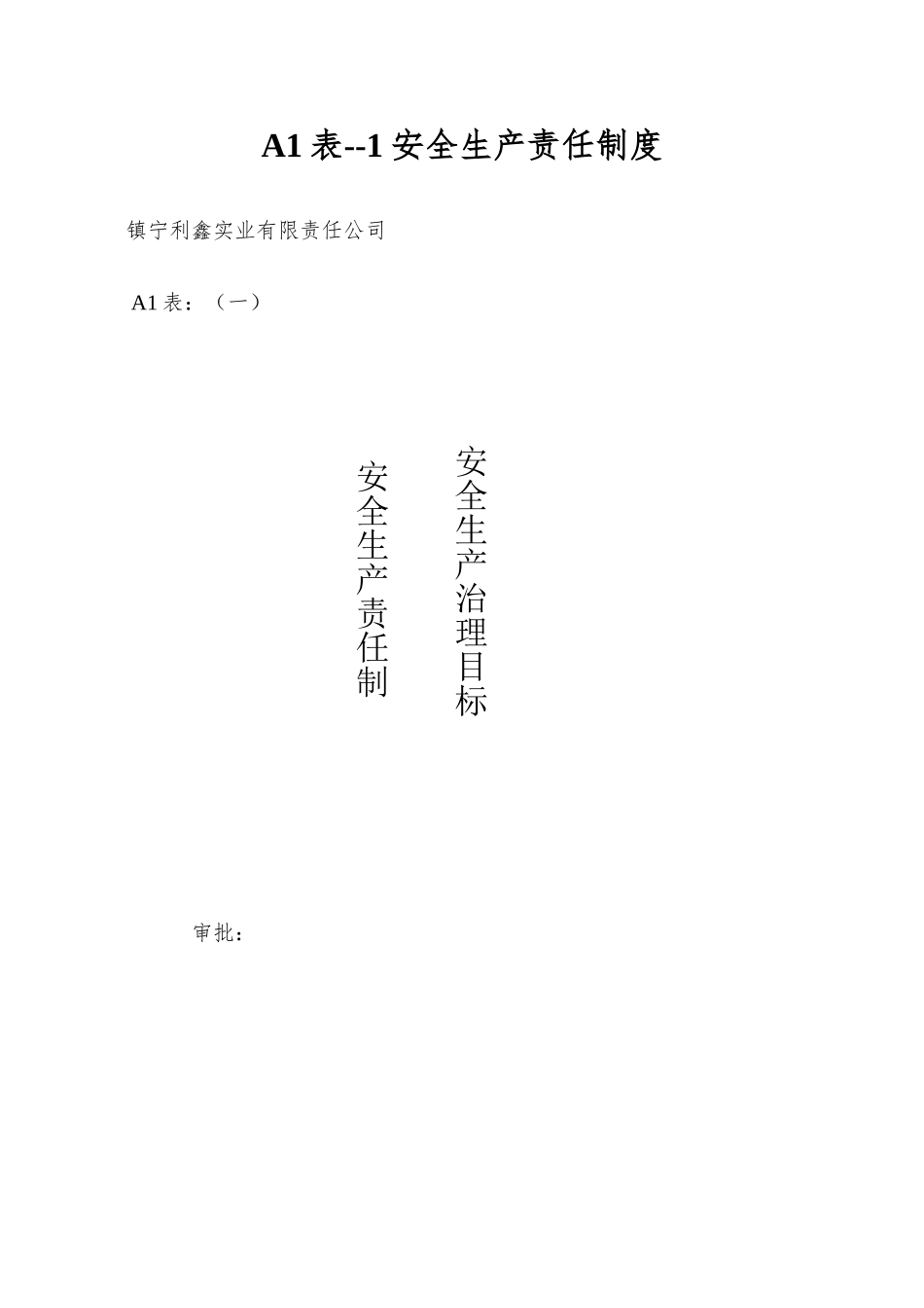 A1表--1安全生产责任制度_第1页