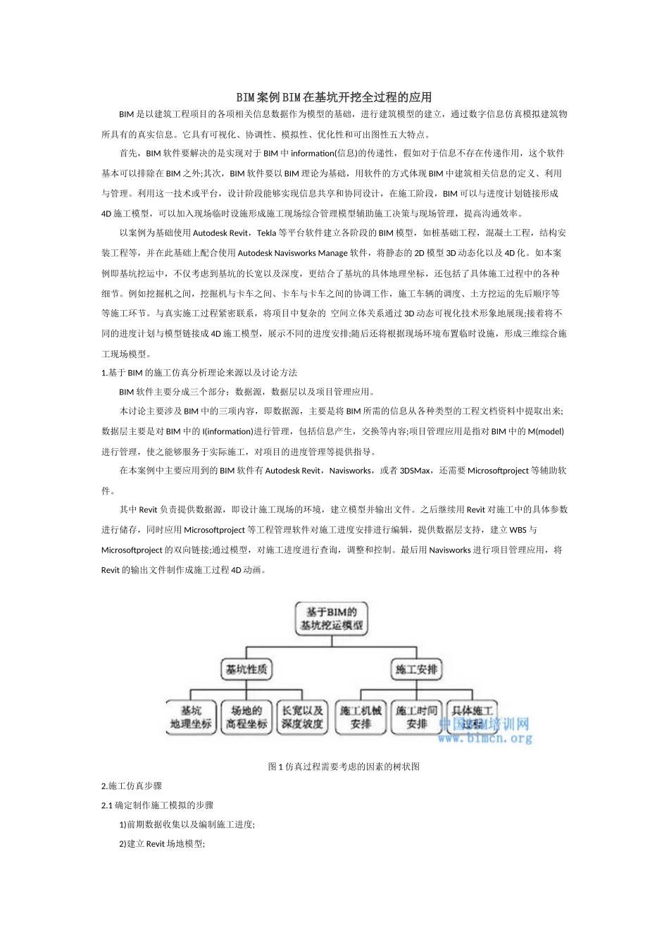 BIM案例BIM在基坑开挖全过程的应用_第1页