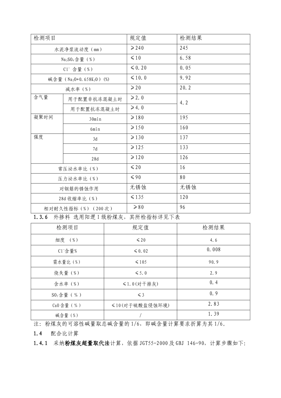 C30水下桩基混凝土配合比设计计算书_第3页
