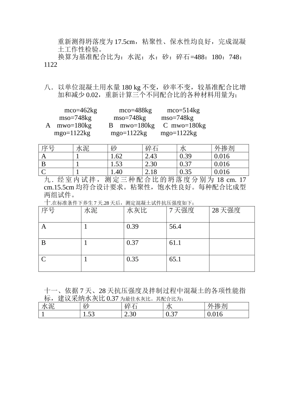 c50泵送混凝土配合比计算书_第2页