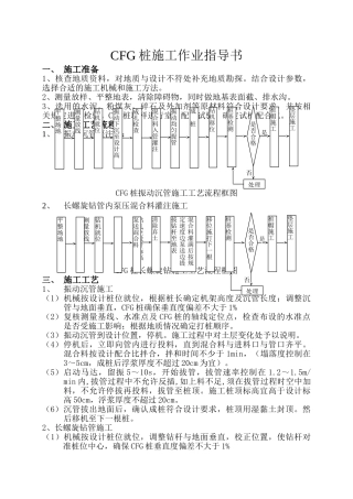 cfg桩施工作业指导书