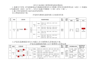 CKTJII标风险工程带班和包保反馈意见