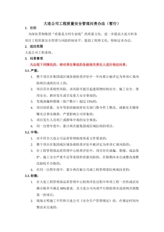 DLVK-GCQ-009大连公司工程质量安全管理问责办法
