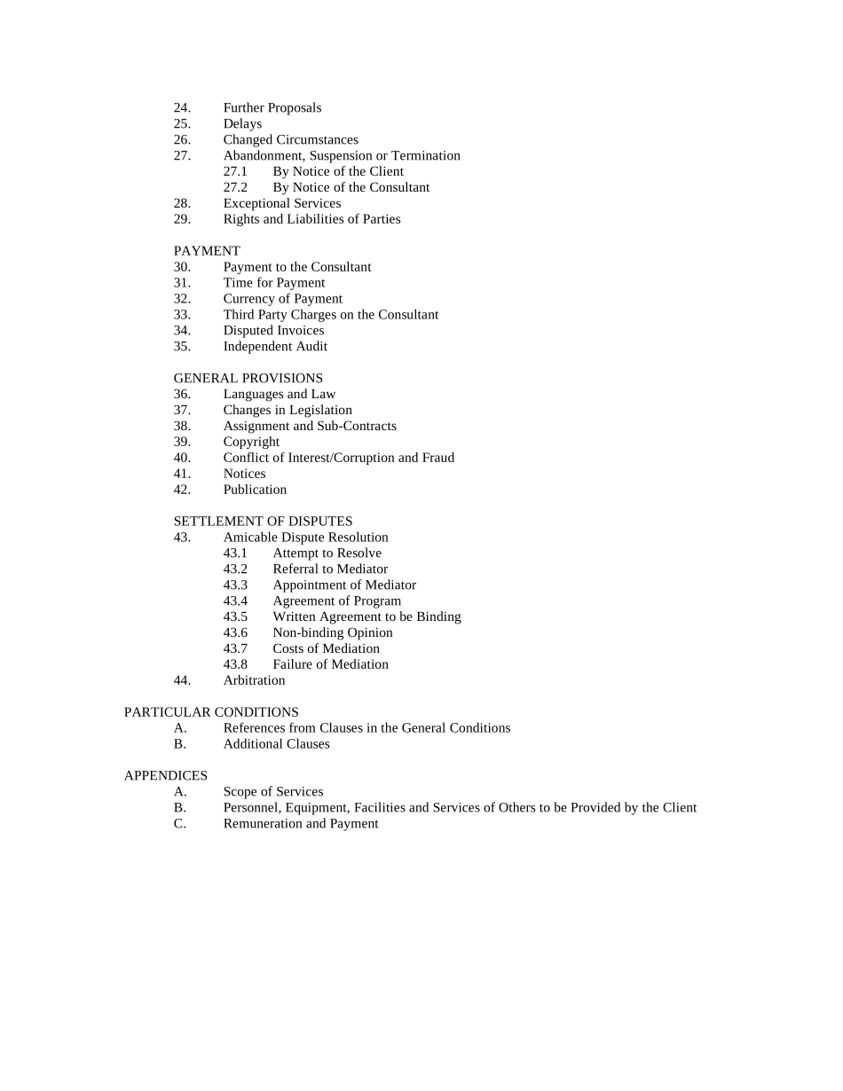 fidic业主咨询工程师标准服务协议书条件_第2页