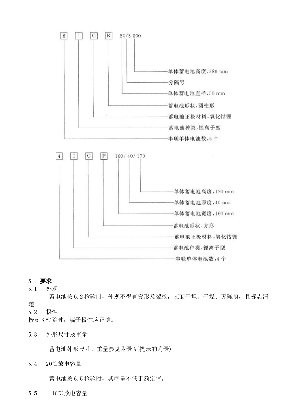 GBZ电动道路车辆用锂离子蓄电池_第3页