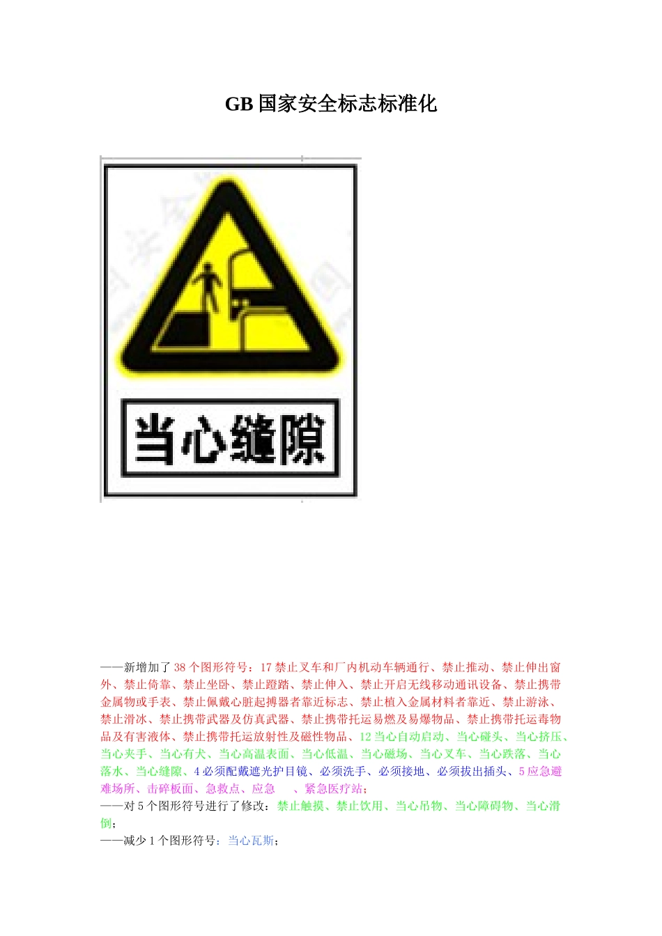 GB国家安全标志标准化_第1页