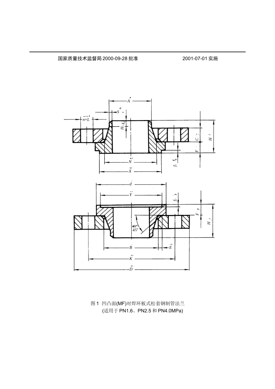 GB凹凸面对焊环板式松套钢制管法兰_第2页