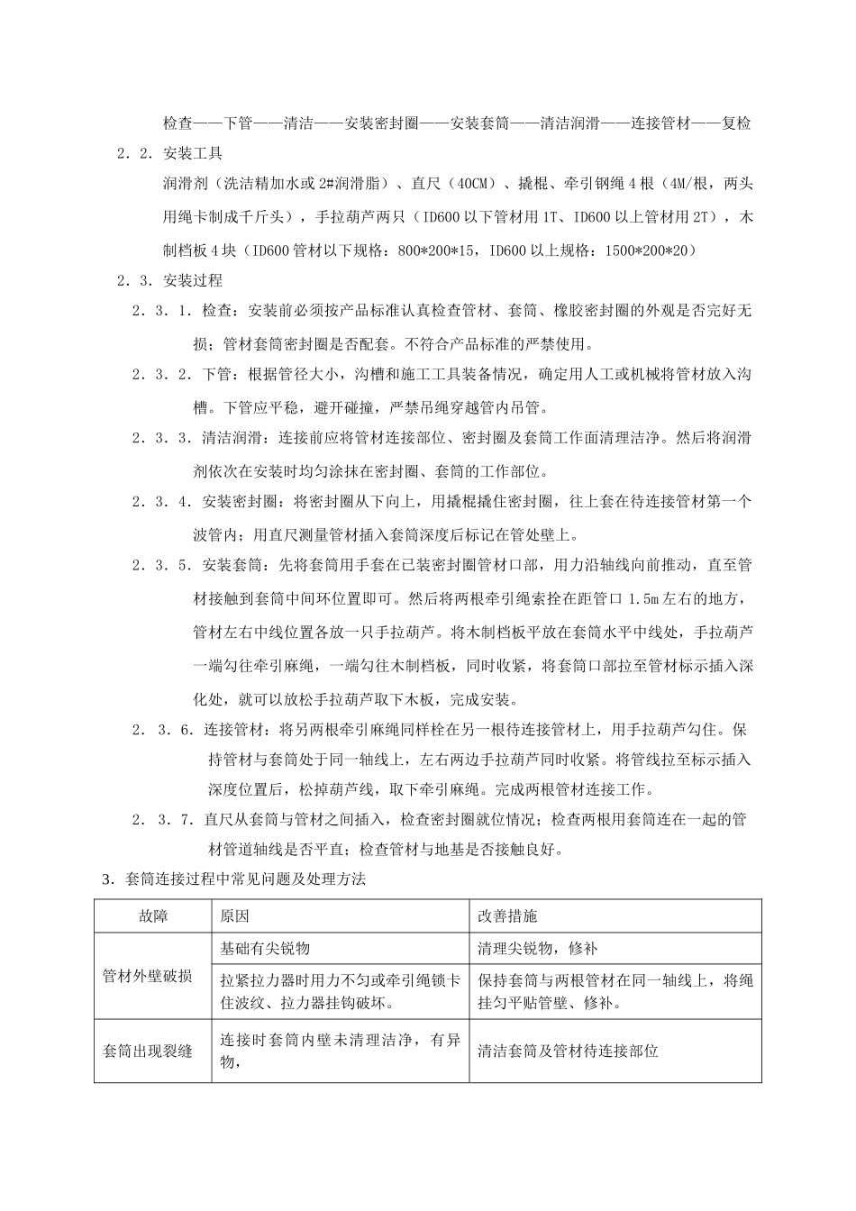hde双壁波纹管安装手册_第2页