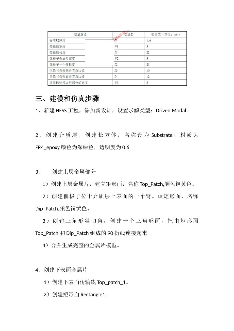 HFSS验证性仿真实验报告样例_第2页