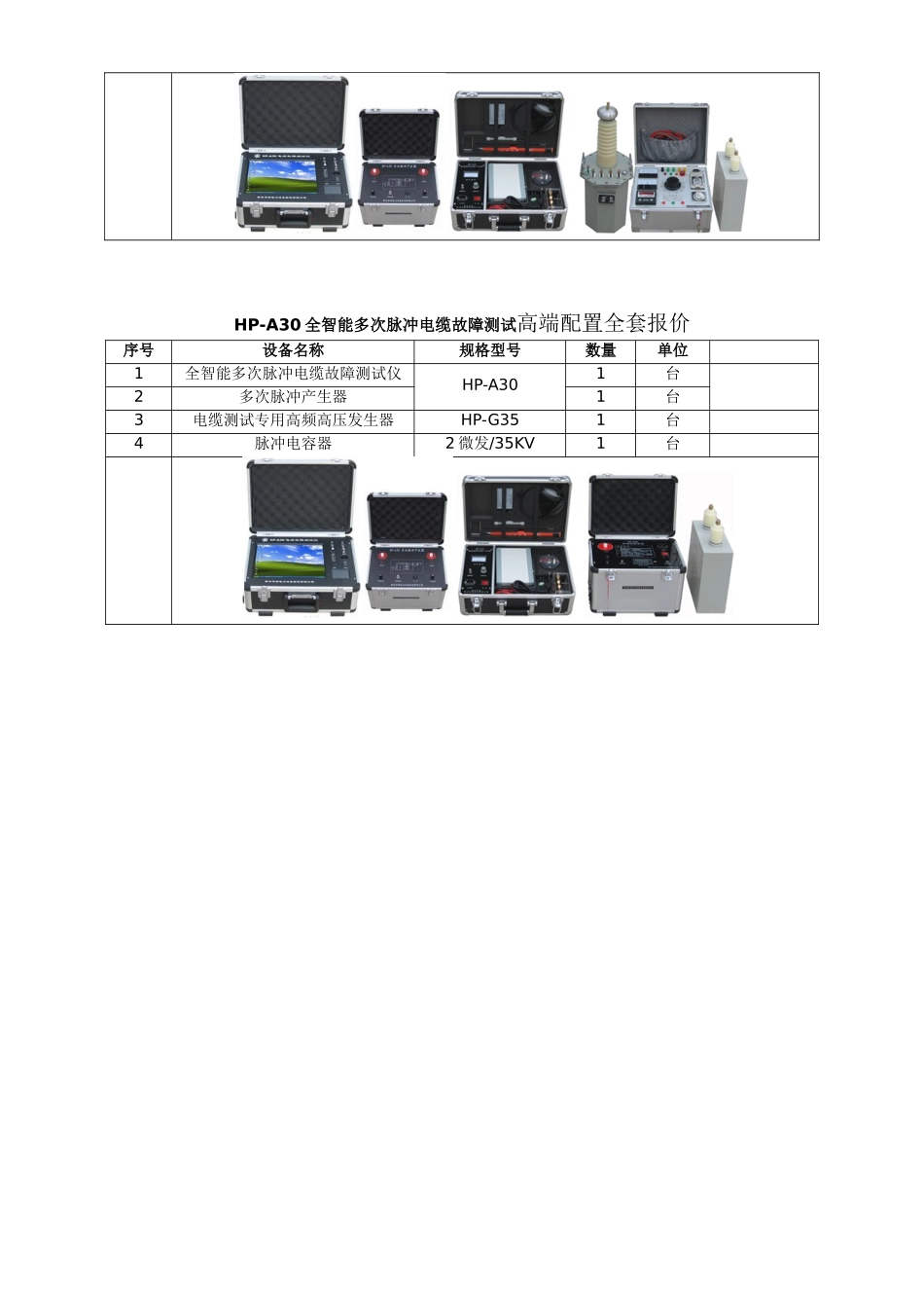 HPA30全智能多次脉冲电缆故障测试仪_第3页