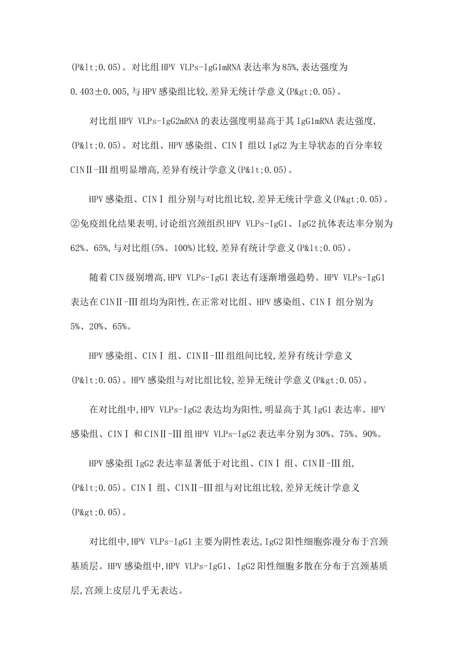 HPV病毒颗粒IgG1、IgG2亚类抗体与宫颈上皮内瘤变关系的研究_第3页