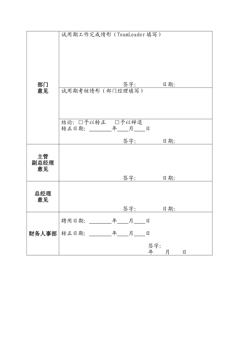 HR10转正评估审批表_第2页