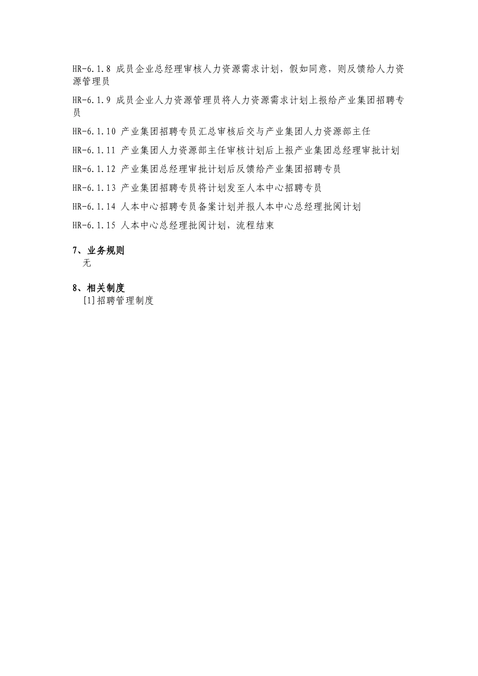 IBM新奥燃气控股集团—招聘需求管理流程说明书_第2页