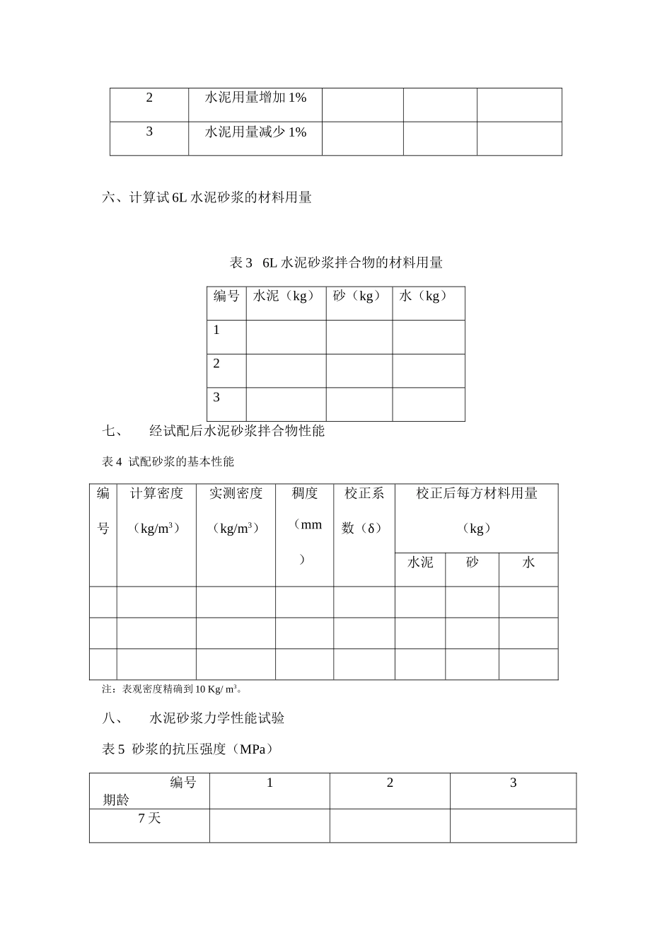 M10砌筑水泥砂浆配合比设计说明_第3页