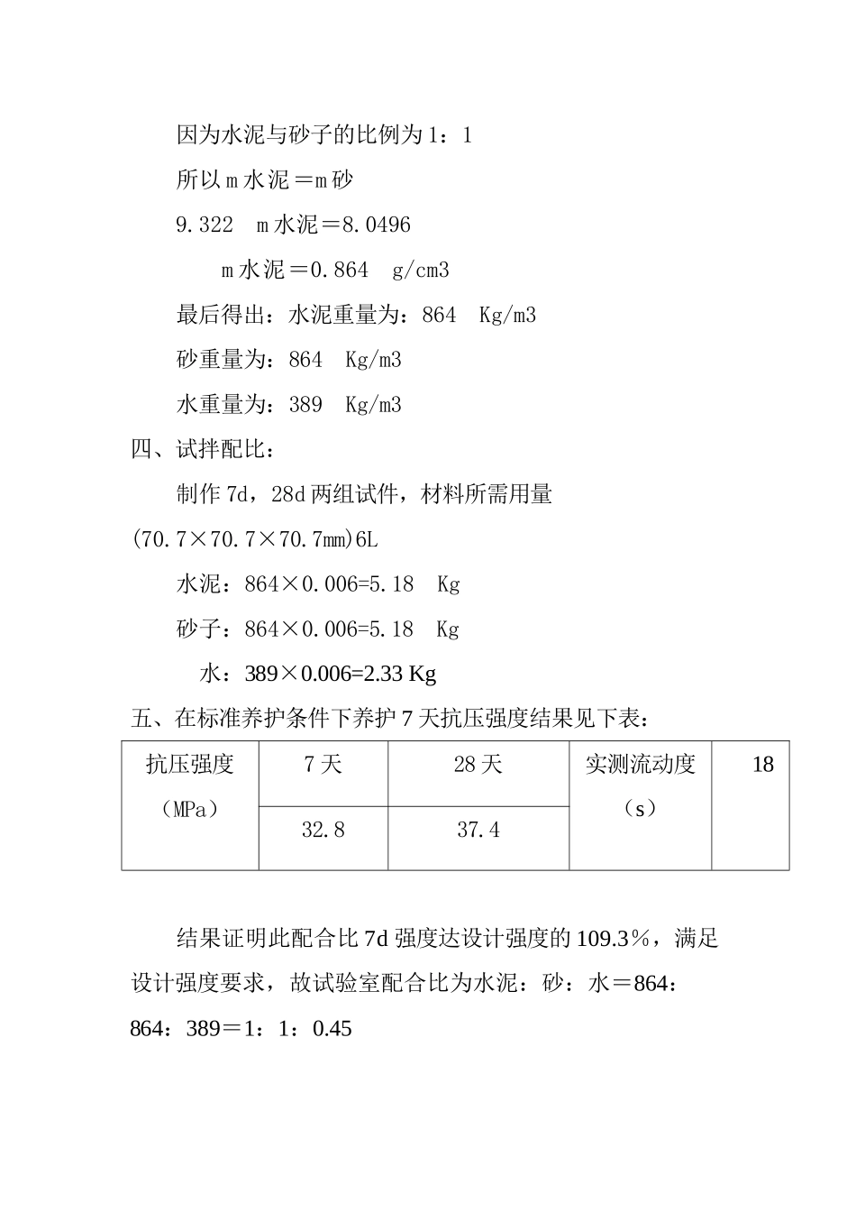 M30砂浆配合比设计说明书锚杆用1_第2页