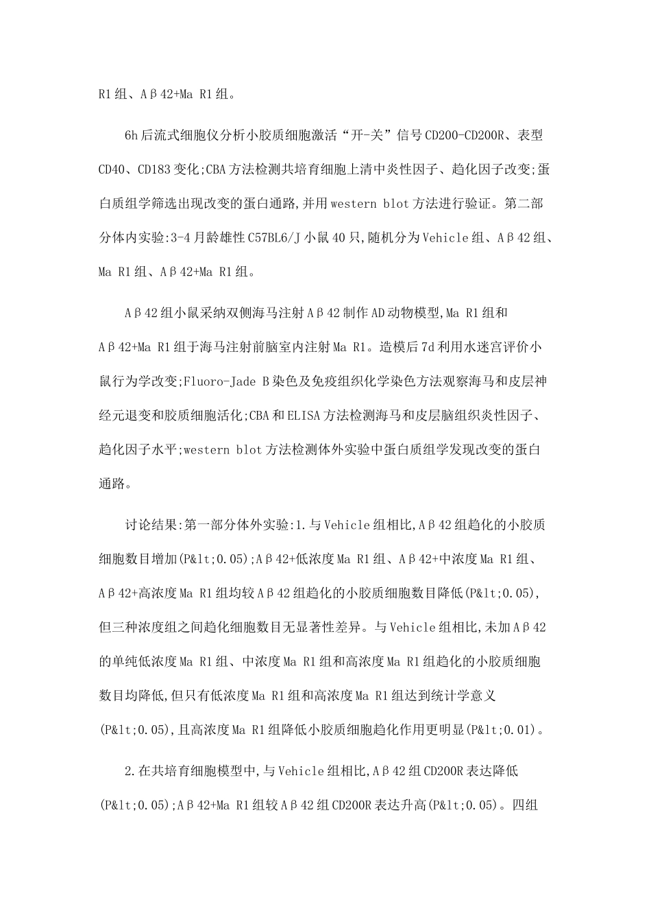 Maresin1诱导的炎症消散对阿尔茨海默病的保护作用_第2页