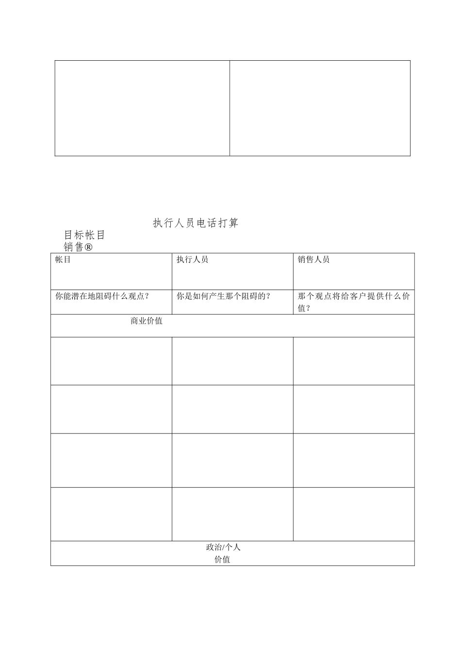 o大客户销售、业务评估、跟进表_第2页