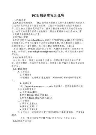 PCB制造流程及说明