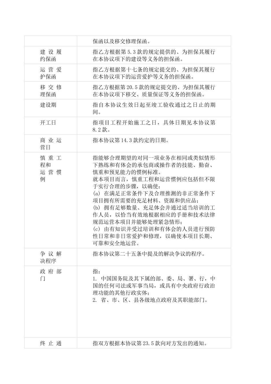 PPP项目合同范本实例_第3页