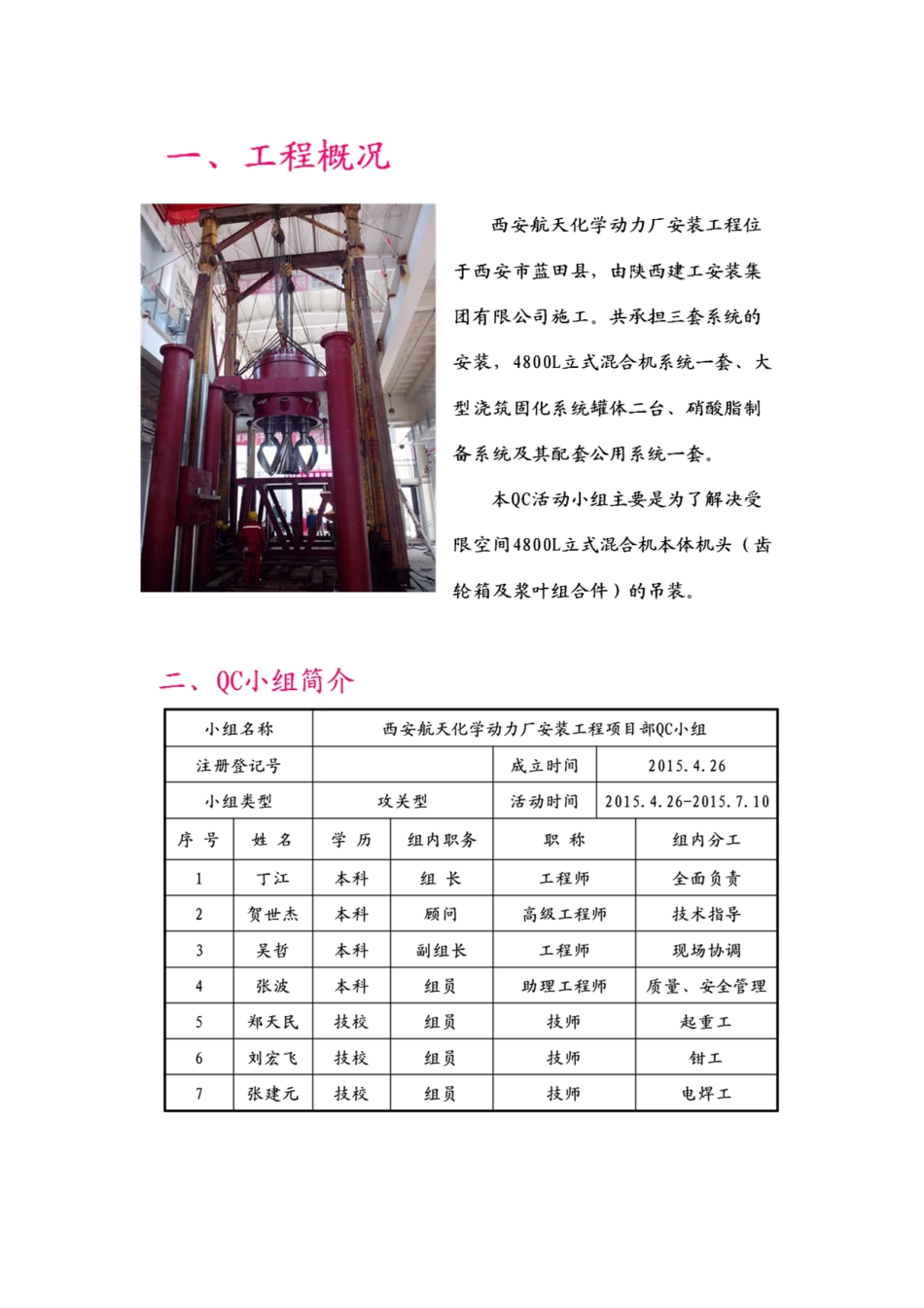QC-受限空间4800L混合机机头吊装_第3页