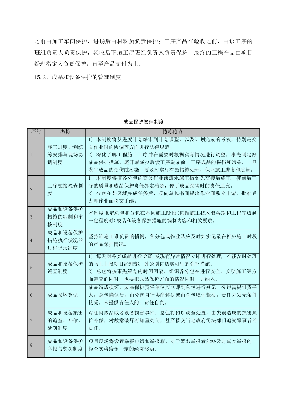R重庆环球成品保护措施_第2页