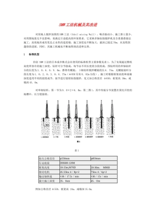 smw工法机械及其改进