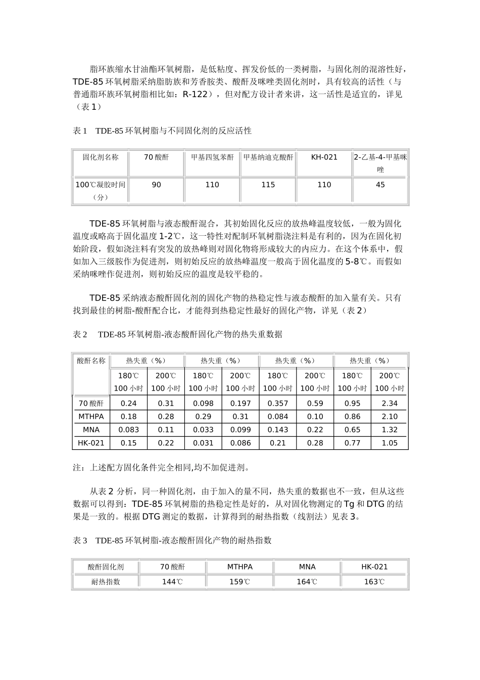 tde-85环氧树脂的特性和应用_第2页