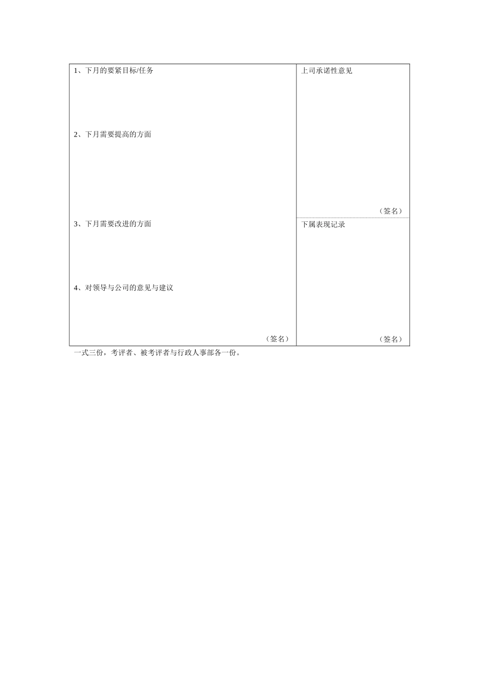 wJ公司员工绩效考评管理制度_第3页