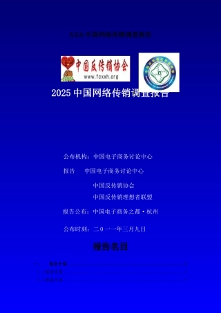 XXX中国网络传销调查报告