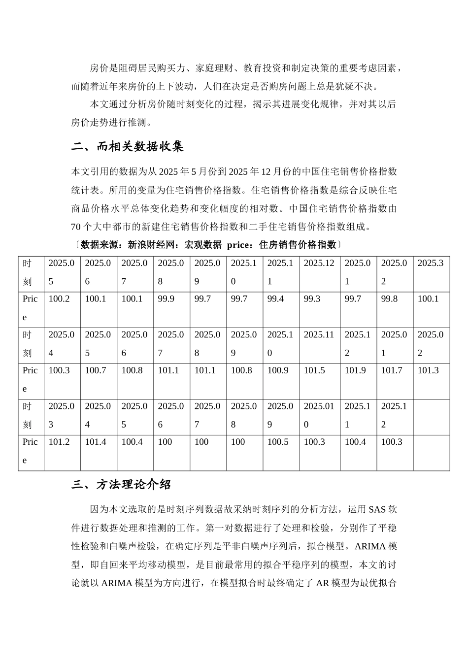 XXX年中国住宅销售价格预测_第2页