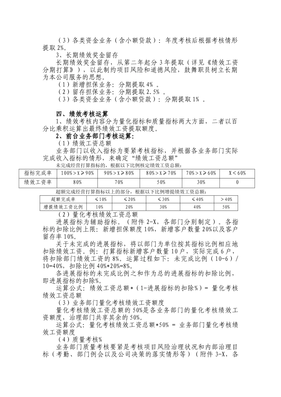 XXX年绩效考核方案第一稿_第2页