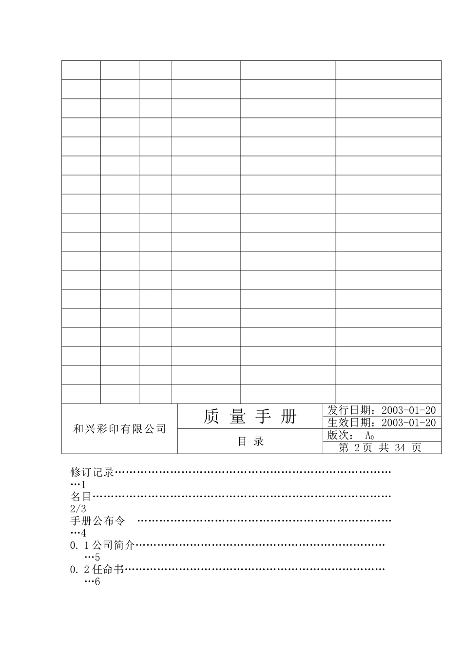 XX公司的质量手册(DOC-38页)_第2页