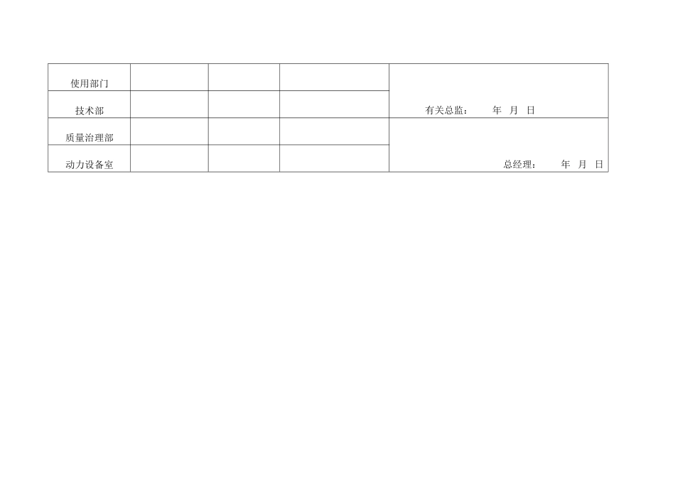 XX公司设备调试使用审批表_第2页