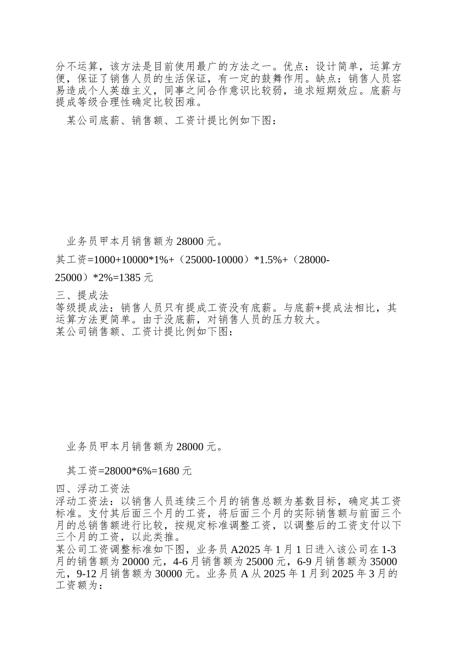XX公司销售人员工资设计模型_第3页